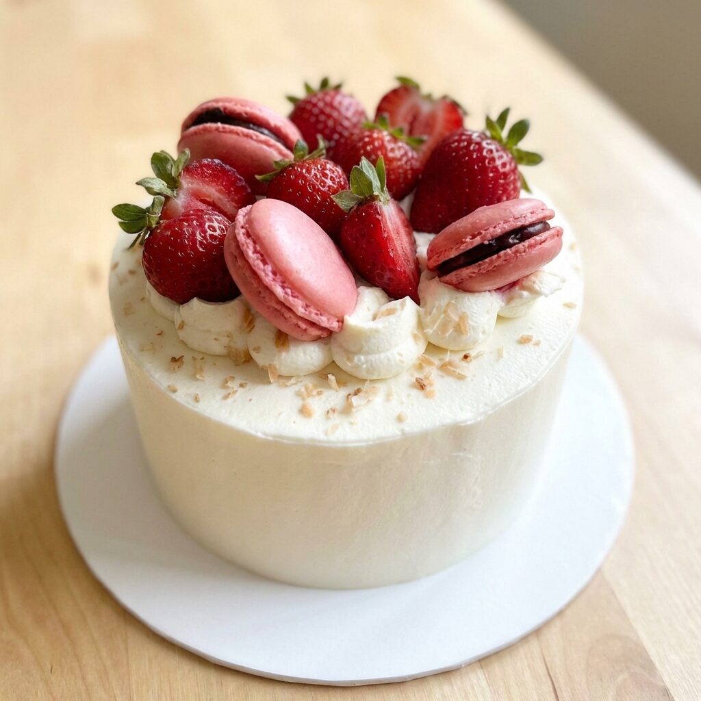 Strawberry Soufflé Cake